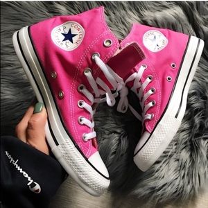 Pink High Top Converse